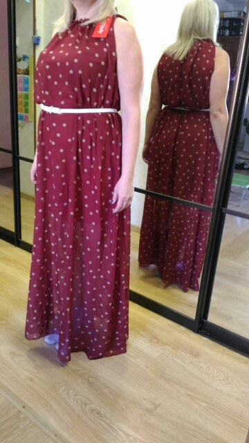 Sisjuly 2016 Fashion Women's polka dots Maxi dress long Casual Summer Beach Chiffon Party Dresses style cheap vestidos de festa