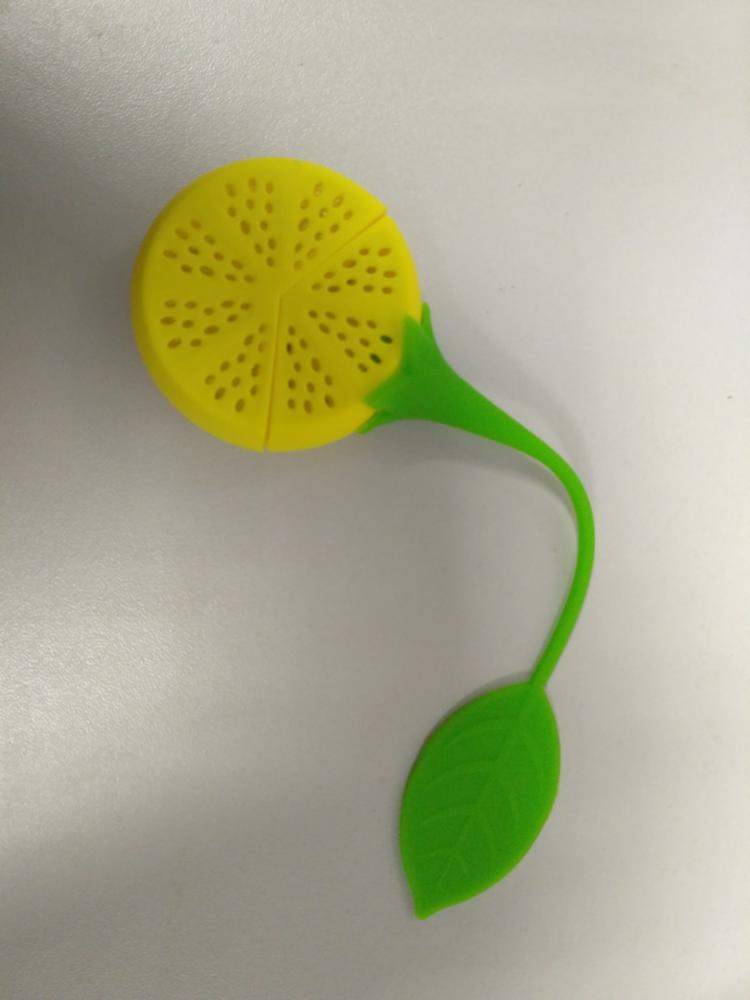Reuseable Foof safe Silicone Yellow Lemon Shape Tea Leaf Bag Holder Tea Coffee Herb Punch Filter Tea Infuser