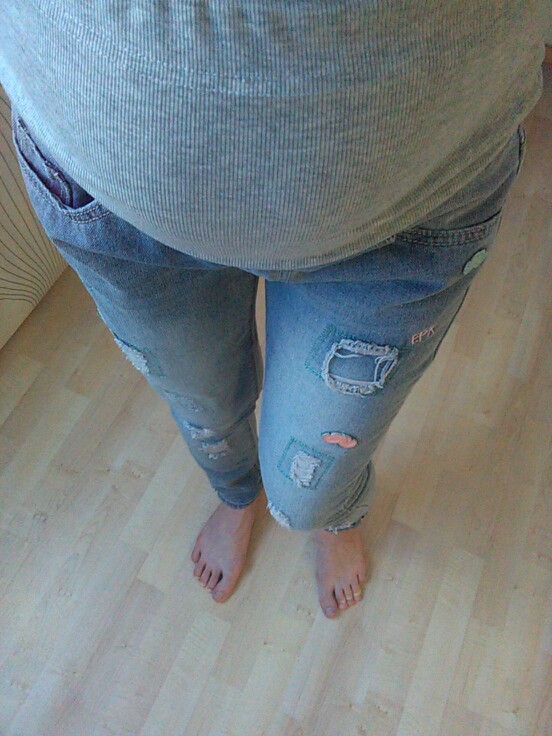 Gourd doll Maternity pregnancy jeans overalls pants for pregnant women Elastic waist jeans pregnant pregnancy overalls clothes
