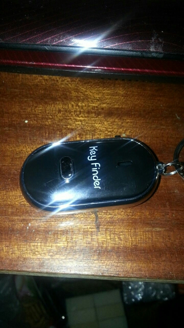 Easy Sound Whistle Key Finder Locator Key Find Look Search With LED Light Big Noise Black Color 2016 Hot Sale