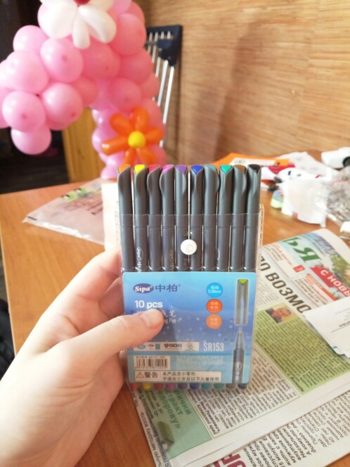 10 pcs/Lot Color drawing pen for Fine line design 0.38mm water-color pens Micron stylo Stationery school supplies F954