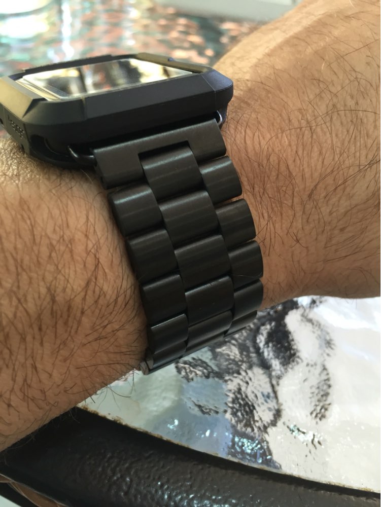 Stainless Steel Watchband for iWatch Apple Watch / Sport / Edition 38mm 42mm Wrist Band Bracelet Strap with adapter Black Silver
