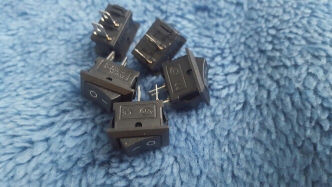 5pcs AC 250V 3A 2 Pin ON/OFF I/O SPST Snap in Mini Boat Rocker Switch quality first