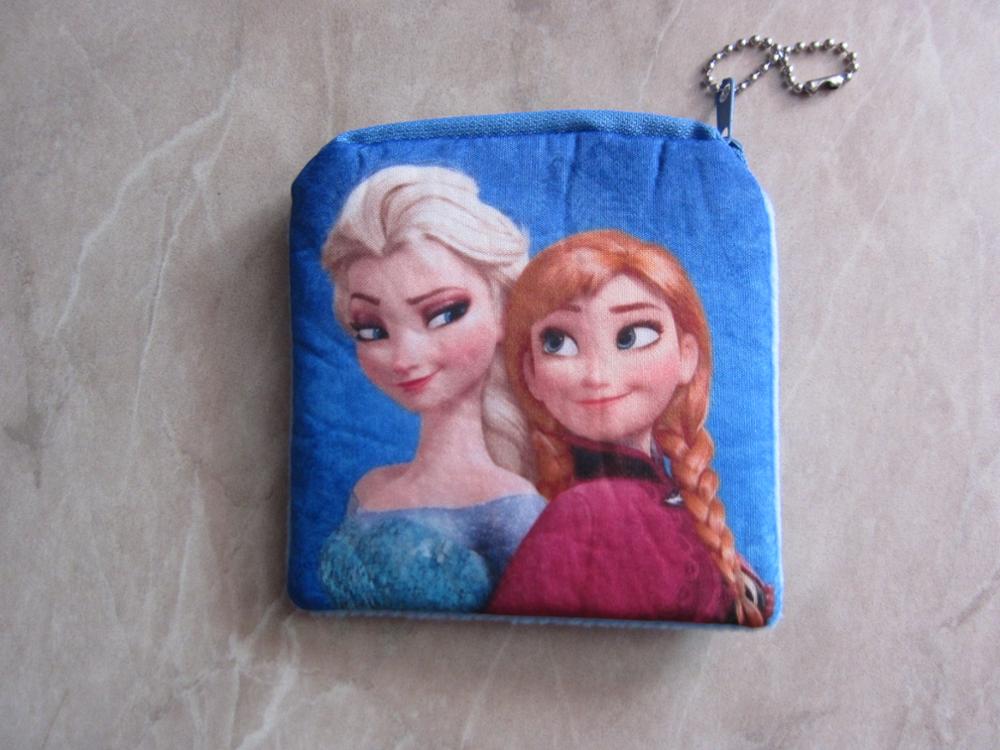 New 2016 Kawaii Cartoon Elsa The First Children Plush Coin Purse Zip Change Purse Wallet Kids Girl Women For Gift