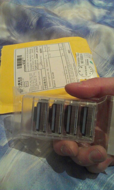 Really High quality Razor Blades  for Men Trimmer 3 layer Blade Replacement Shaver Head Cassette Blue Green Shaving