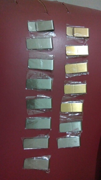 High Quality Stainless Steel Metal Money Clip Fashion Simple Gold Silver Dollar Cash Clamp Holder Wallet for Men