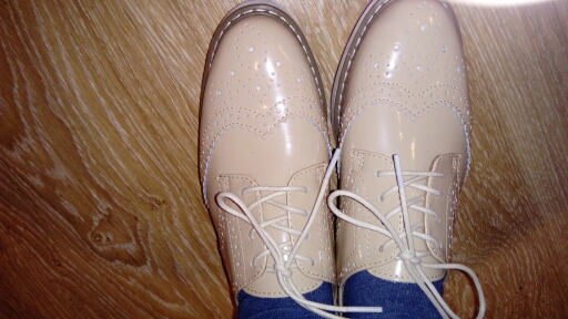 New women wings vintage Oxford Lace Up red beige white black Metallic Striped platform Vintage oxford flat women's shoes US 8