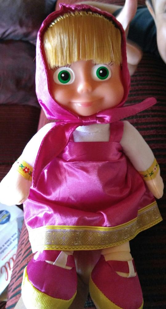 27cm Popular Masha and Bearv winter Plush Dolls High Quality Russian  Martha Marsha PP Cotton Toys Kids Briquedos Birthday Gifts