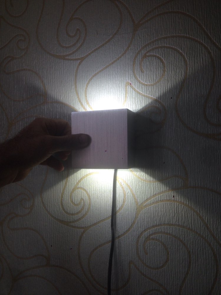 6W Led Wall Lamp 10CM*10CM*5CM Luminaire Apliques Pared, Lamparas de Pared, Wall Mount Light Lamp for Bedroom, White/Warm White