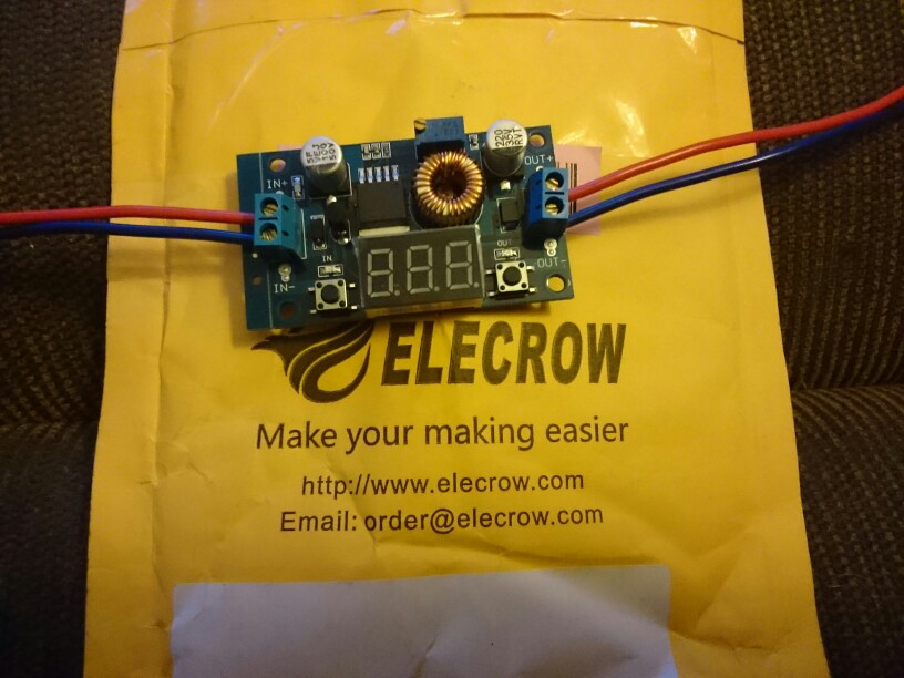 Elecrow High Quality 5A 75W DC-DC Module Adjustable Step-down Buck Voltage Converter Module LED Driver with Voltmeter DIY 1Pcs