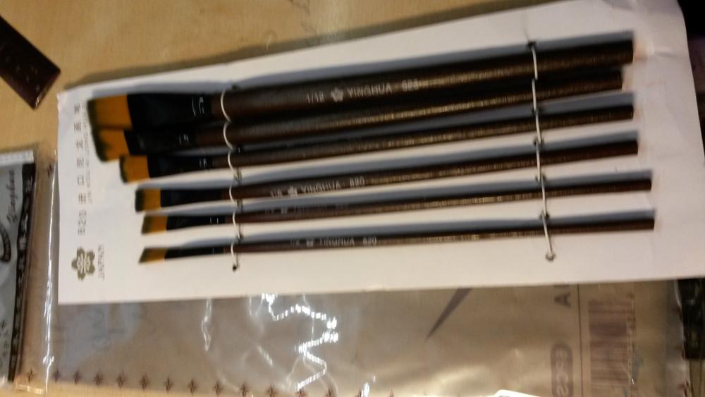 6Pcs High Quality Artist Nylon Hair Wooden Handle Watercolor Acrylic Oil Paint Brush Set For Drawing Painting Art Supplies