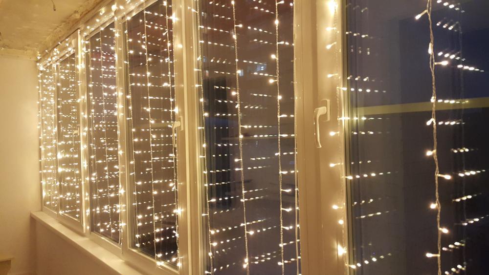 6M x 3M 600 LED Home Outdoor Holiday Christmas Decorative Wedding xmas String Fairy Curtain Garlands Strip Party Lights
