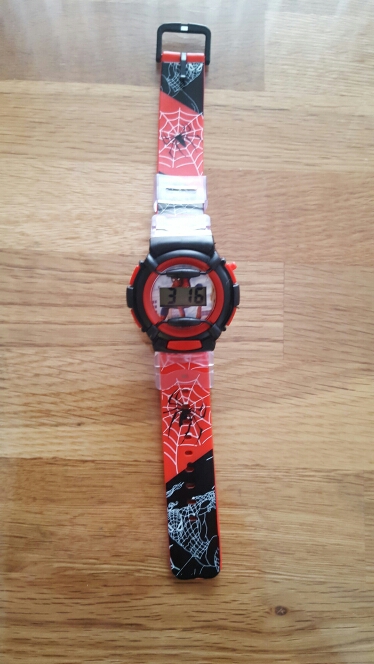 Wholesale NEW 3D Spiderman Cartoon Watches/Fashion Children Boys Kids Students Spider-Man rubber Sports Cartoon clock