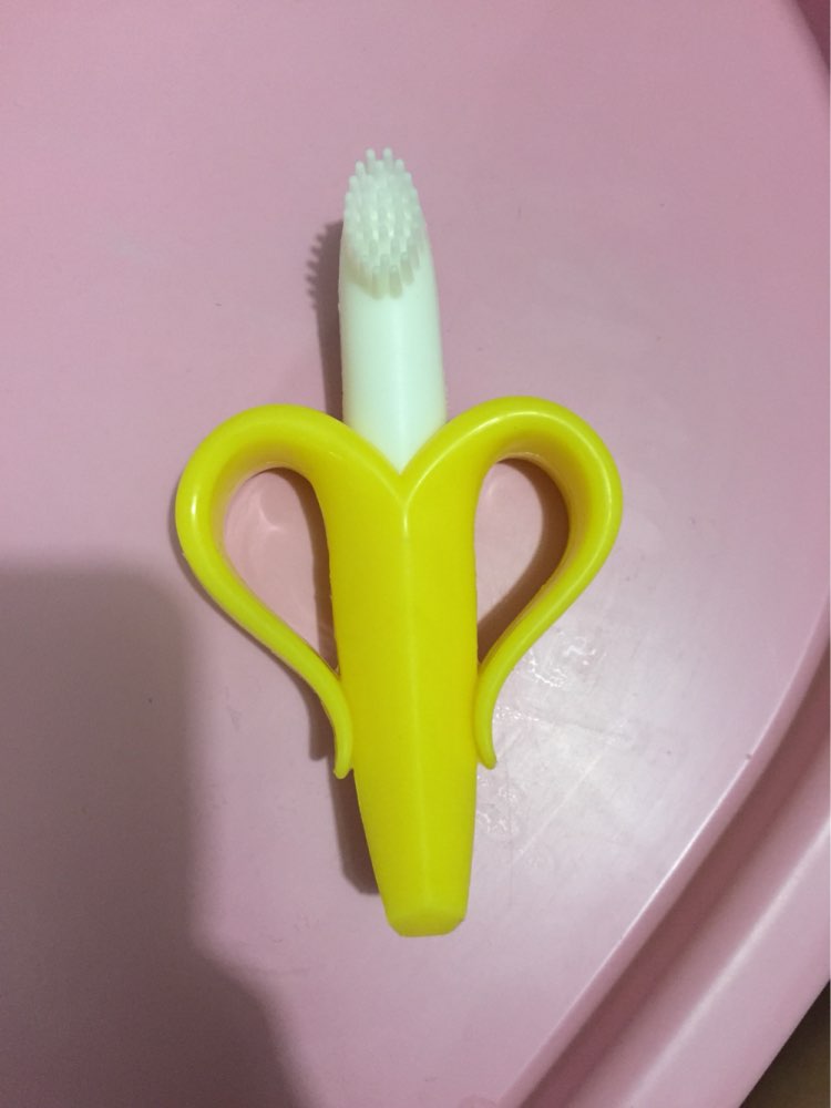 High Quality Infant Baby Teether Toothbrush  Silicone tooth brush Baby chews Banana Chewing Teeth Stick Children Teething Ring