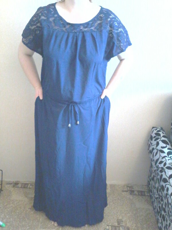 Plus Size Elegent Women Summer Short Sleeve Long Evening Party Prom Maxi Dress