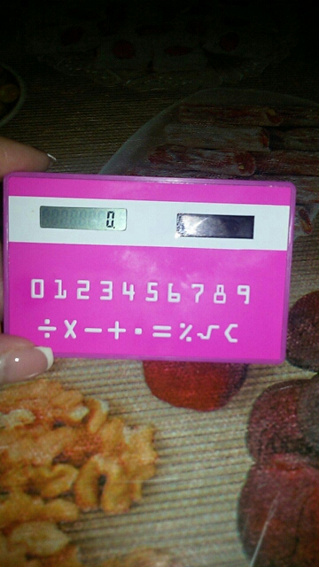 1pc stationery card portable calculator mini handheld ultra-thin Card calculator Solar Power Small Slim Pocket Calculator