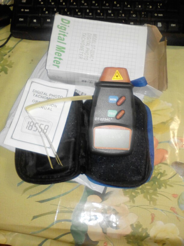 SDFC 1set High Quality Digital Laser Tachometer RPM Meter Non-Contact Motor Speed Gauge Revolution Spin