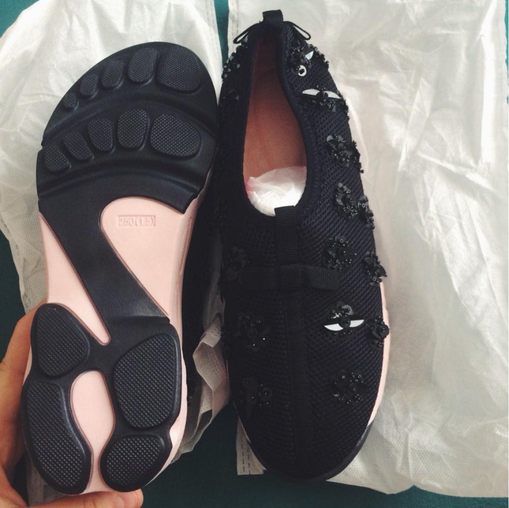 2015 summer handmade diamond mesh embroidery flats sequin flower heavy-bottomed shoes for women