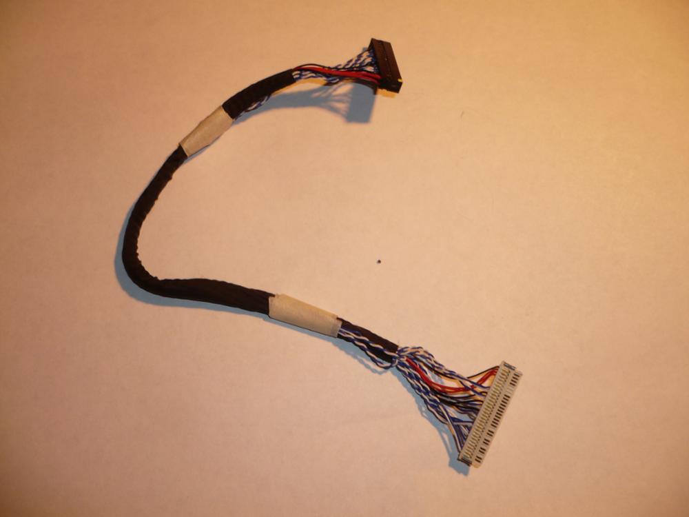 Hot Sale High Quality 1Pc 25cm FIX-30P-S8 30 Hole Forward LVDS Cable For LCD Controller Panel Display