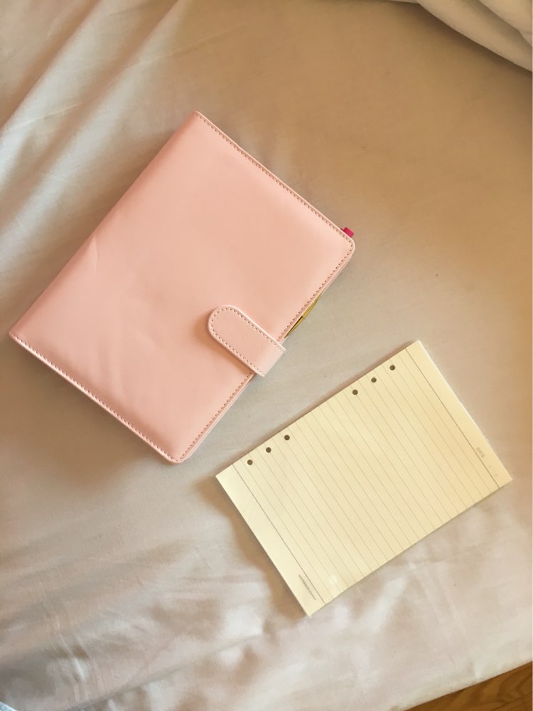 Macaron leather spiral notebook Original office personal diary/week planner/agenda organizer Cute ring stationery binder A5 A6