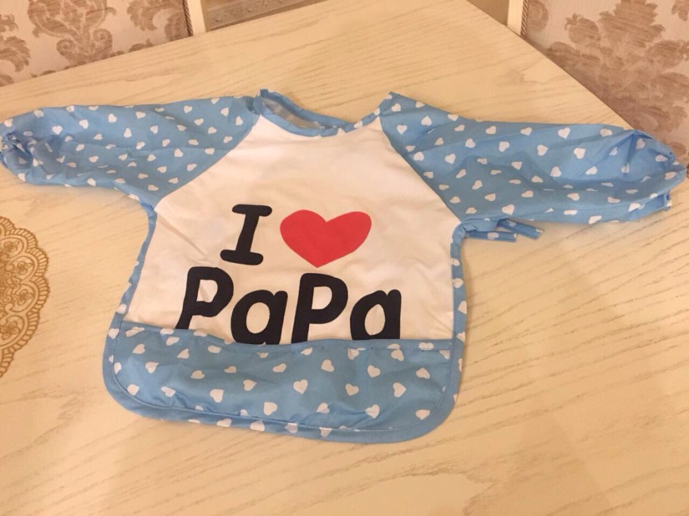 Cute Children Bib Cartoon Printed Long Sleeve Baby Bib Infant Waterproof Apron Clothing 8 Pattern for Choose L07