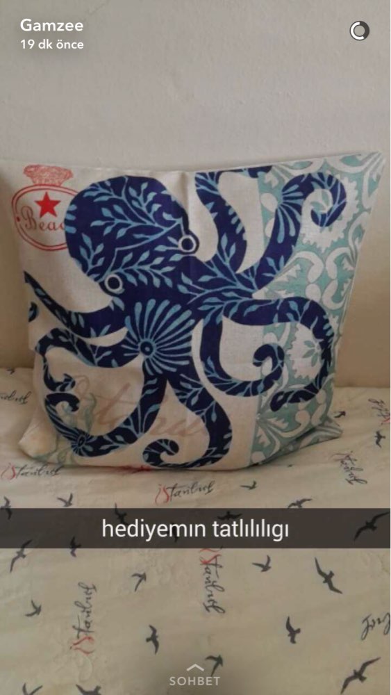 Blue Marine style HNA octopus tortoise sailor Cotton Linen Cushion Cover Sofa Decorative Throw Pillow Car Chair  Pillow Case