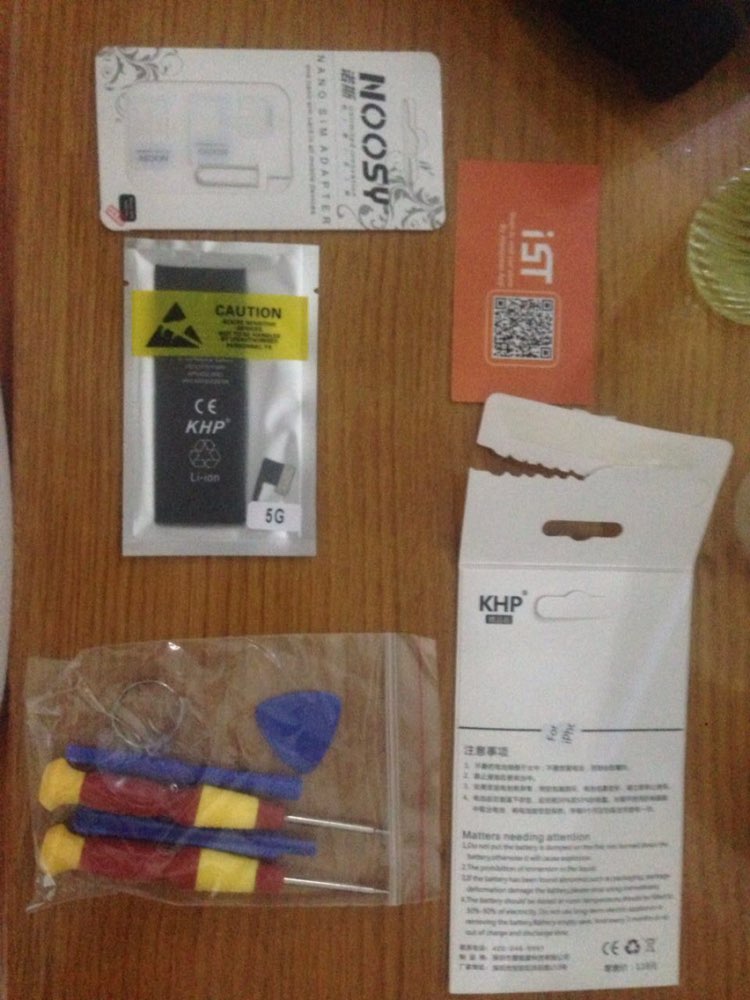 100% Original Brand KHP Phone Battery For iphone 5 5G Real Capacity 1440mAh With Machine Tools Kit Mobile Batteries