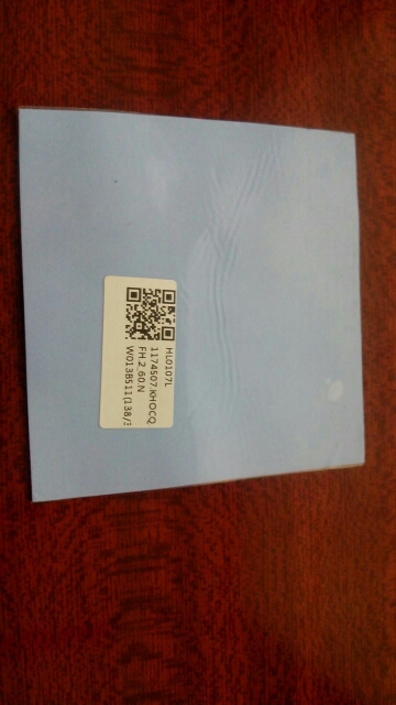 Blue100mmx100mmx1mm GPU CPU Heatsink Cooling Thermal Conductive Silicone Pad