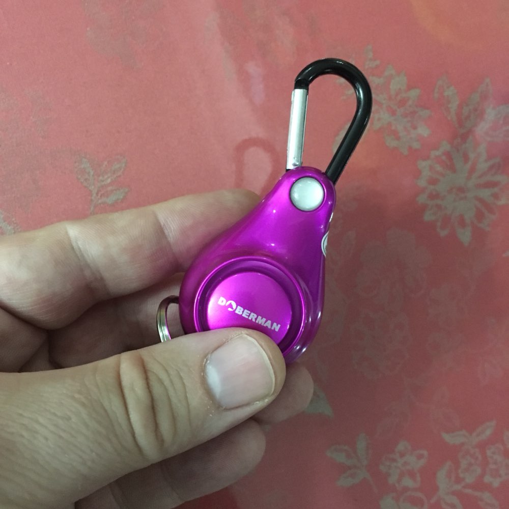 Doberman security Self defense supplies mini keychain personal alarm emergency alarm security protection personal defense alarm