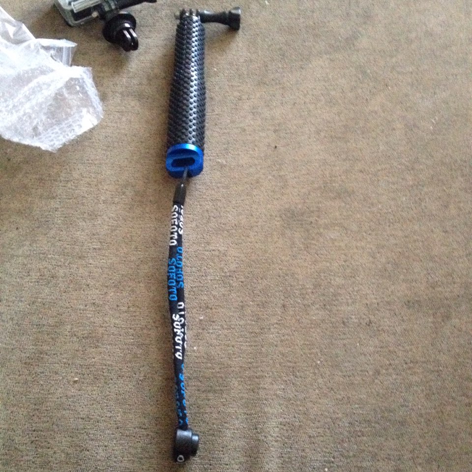 GoPro Aluminum Extendable Pole Stick Telescopic Handheld Monopod with Mount Adapter for GoPro Hero 4 3+ 3 2 SJ4000 Xiao Yi