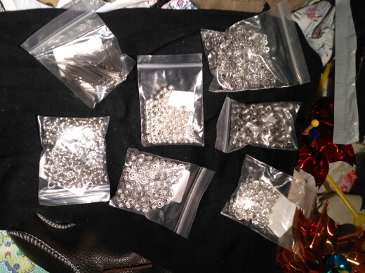 100pcs/lot Tibetan Silver Plated Loose Spacer Beads Metal beads Charms Jewelry Making DIY 10 size to choose