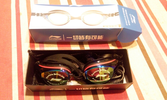 LI-NING -1.5~-6.0 Anti Fog Re-UV Myopia Swimming Goggles Women Men Professional Waterproof Diopter Swim Glasses LSJK519-7