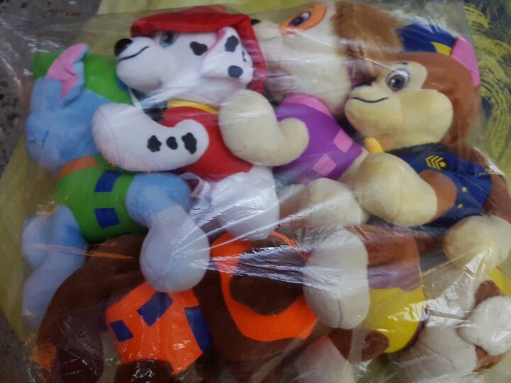 6pcs/lot 20CM Canine Patrol Dog Toys Plush Cartoon Doll Patrol Puppy Dogs Anime Action Figure Toys for Children