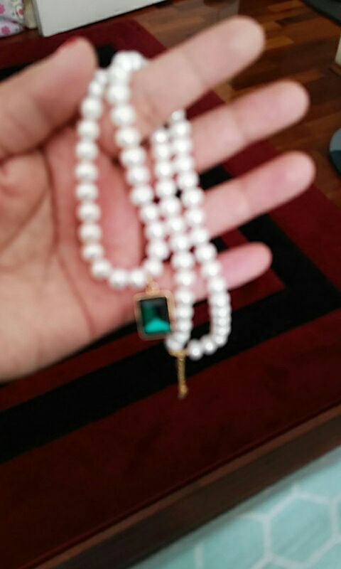 DAIMI Natural Pearl Necklace Handmade AA 6-7mm Cultured Pearl & Shinny Crystal Pendant Necklace Drop Necklace 