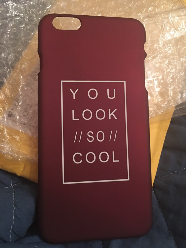 Fashion Letter Case For iphone 6 Case For iphone 6S 6 Plus 5 5S Matte Hard Phone Cases Back Cover Fundas Capa You Look So Cool