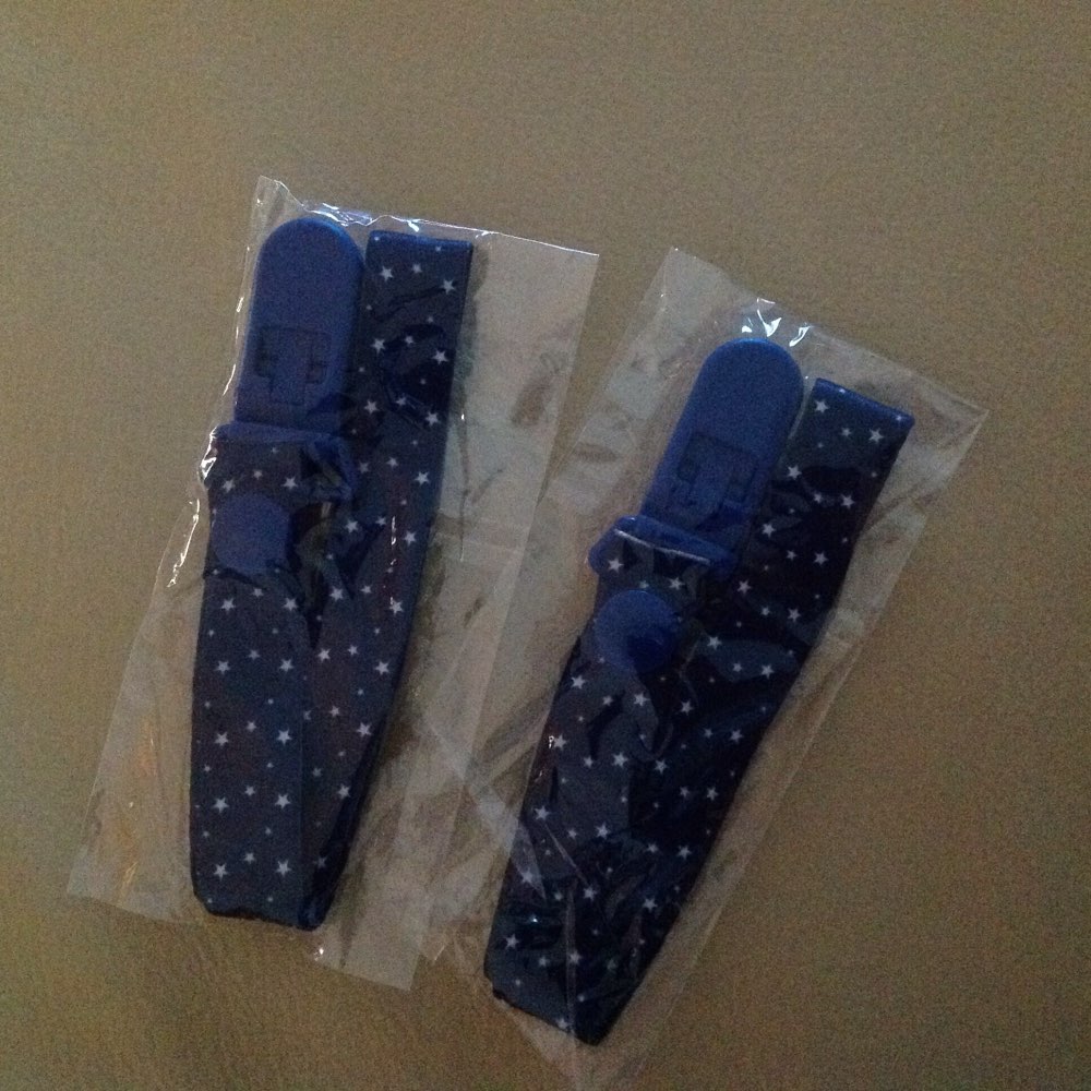 Cartoon Fixed Button Adjust Length Baby Pacifier Clip Plastic Dummy Holder Soother Chain Drop-resistant   Buckle Strap Stroller