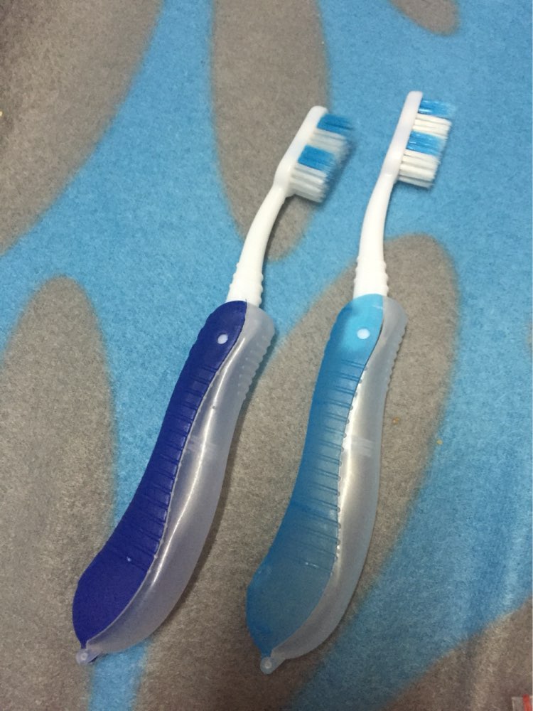 Light Blue Portable Compact Fold Foldable Folding Toothbrush Travel Camping Hiking Outdoor Easy To Take Modern Design Adults