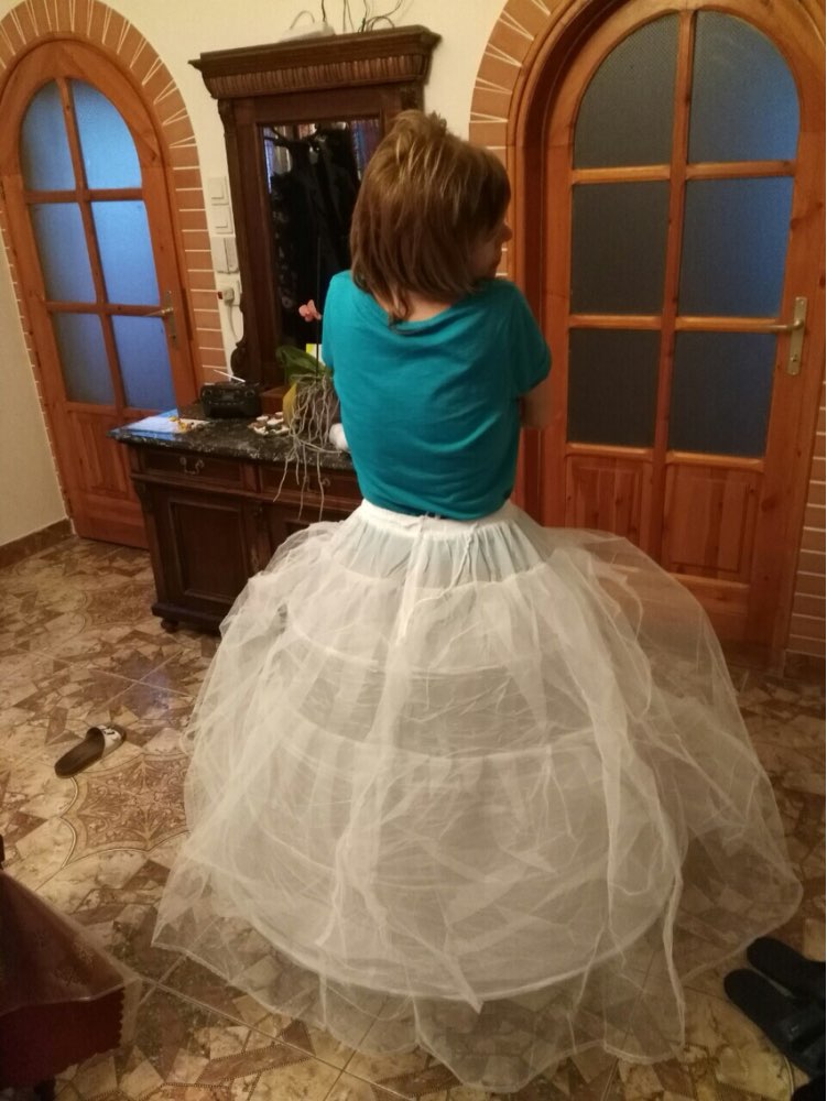 Rockabilly Yarn Dyed Wedding Dress 2017 Free Shipping White 4 Hoop Netting Bridal Accessories Crinoline Underskirt Petticoat