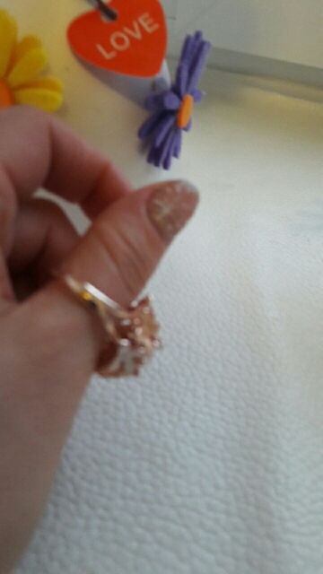 Aiffry  Clove Rings 2016 Jewelry Pink Flower Fashion Austrian Crystal Enamel Rose Gold Rings for Women anillos R2088