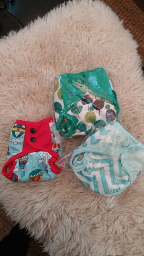 Happy Flute Newborn Diaper Cover Cloth Diaper Waterproof PUL Double Gussets Tiny NB One Size Diapers  Fit < 5KG Baby