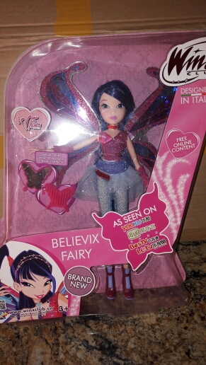 BIG!! 28CM High Winx Club Doll rainbow colorful girl Action Figures Dolls with Wing and Mirror Comb  Classic Toys For Girls Gift