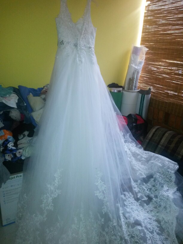 Vestido De Noiva New Design A-Line Lace Wedding Dresses 2016 V-Neck Beaded Sash Backless Sexy Vintage Wedding Gowns