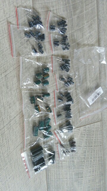 New 15 value 120pcs 50V 1uF-2200uF Radial Electrolytic Capacitor Assortment Set Fixed capacitors Aluminum Electrolytic Capacitor