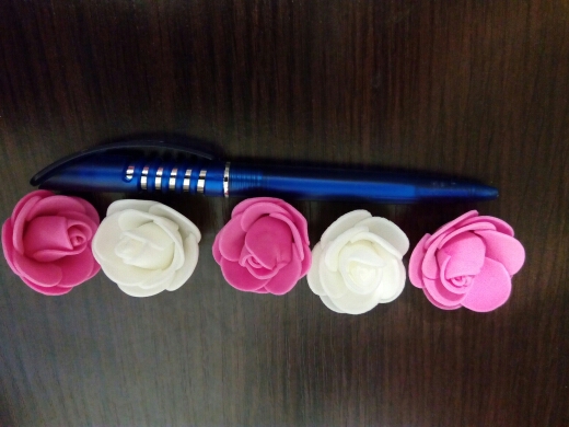 50PCS Artificial Flower Head Handmade DIY Wedding Home Decoration Multi-use PE Foam Rose 