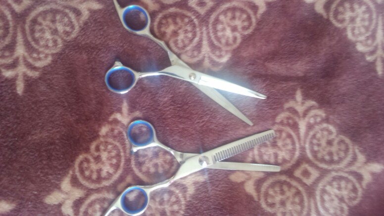 Brainbow 6 inch Cutting Thinning  Styling Tool Hair Scissors Stainless Steel Salon Hairdressing Shears Regular Flat Teeth Blades