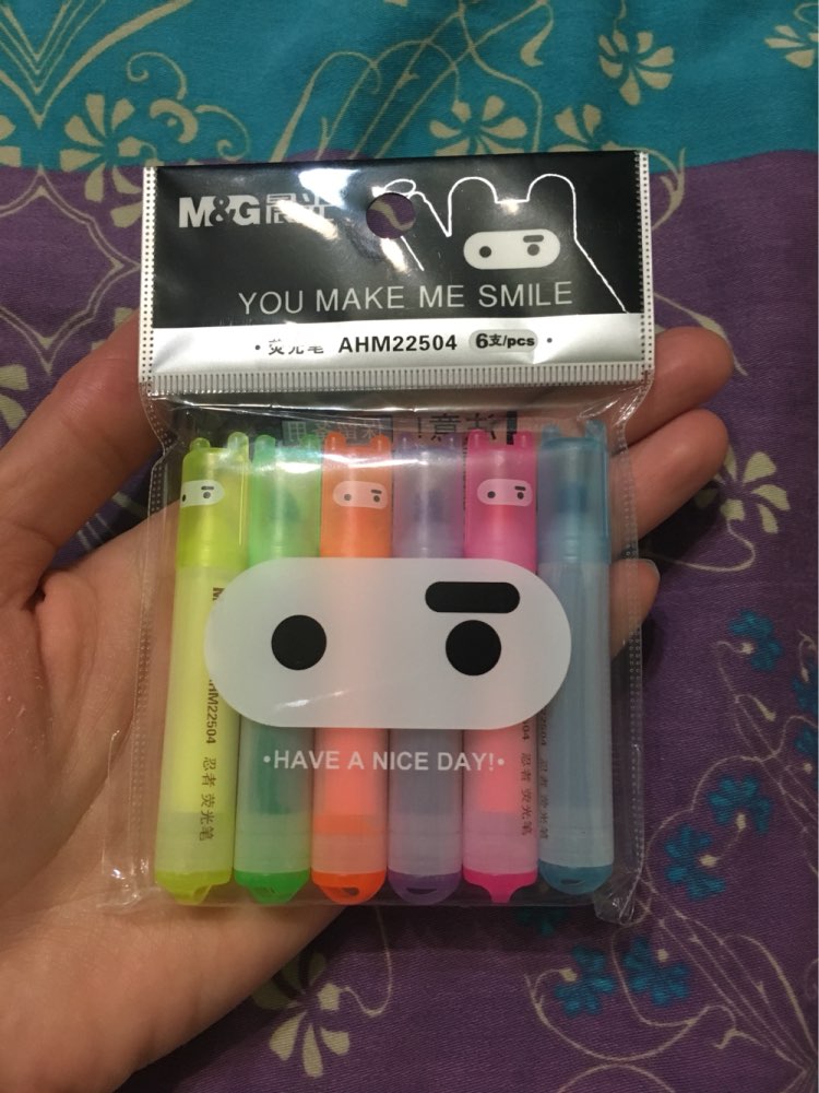 6PCS/Set Rabbit Mini Highlighter Pen Marker Pens Kawaii Stationery Material Escolar Papelaria Writing School Supplies