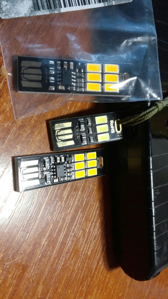 Mini USB LED Light Lamp Touch Dimmer Pocket Card 6 LED Bulb Keychain Night Warm Light 1W 5V For Later PC Computer Power Bank Hot