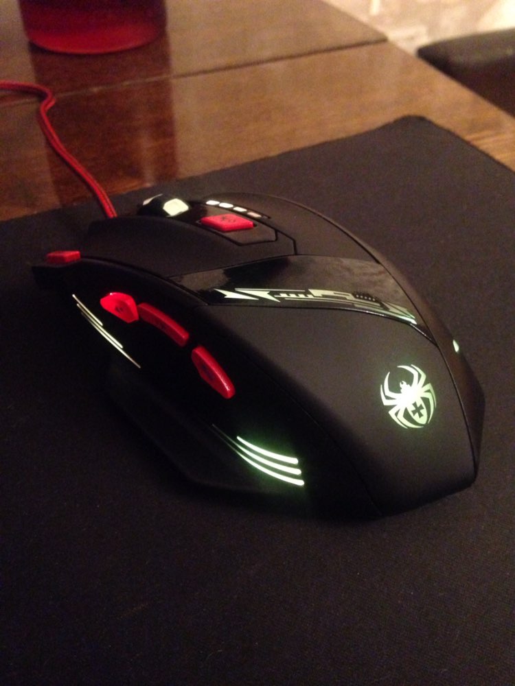 Zelotes T90 USB Wired Computer Mouse Optical Game Mause 9200DPI 8 Buttons Weight Tuning Set LED Gaming Mice for Laptop PC Gamer