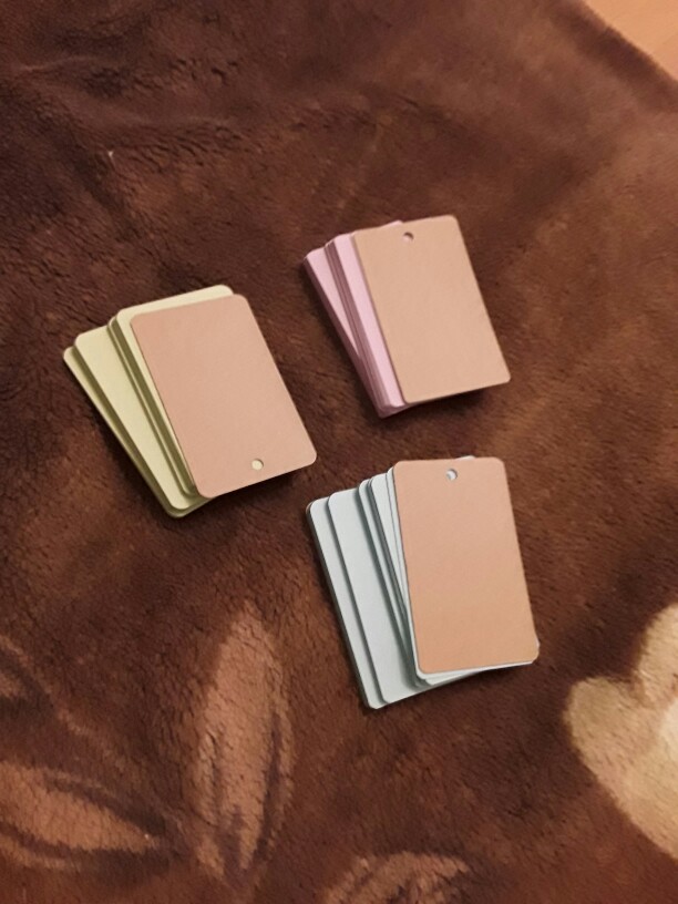 Cute Kawaii Candy Color Blank Kraft Paper Memo Pads Portable Notepads Words Cards Kids Gift Stationery School Supplies
