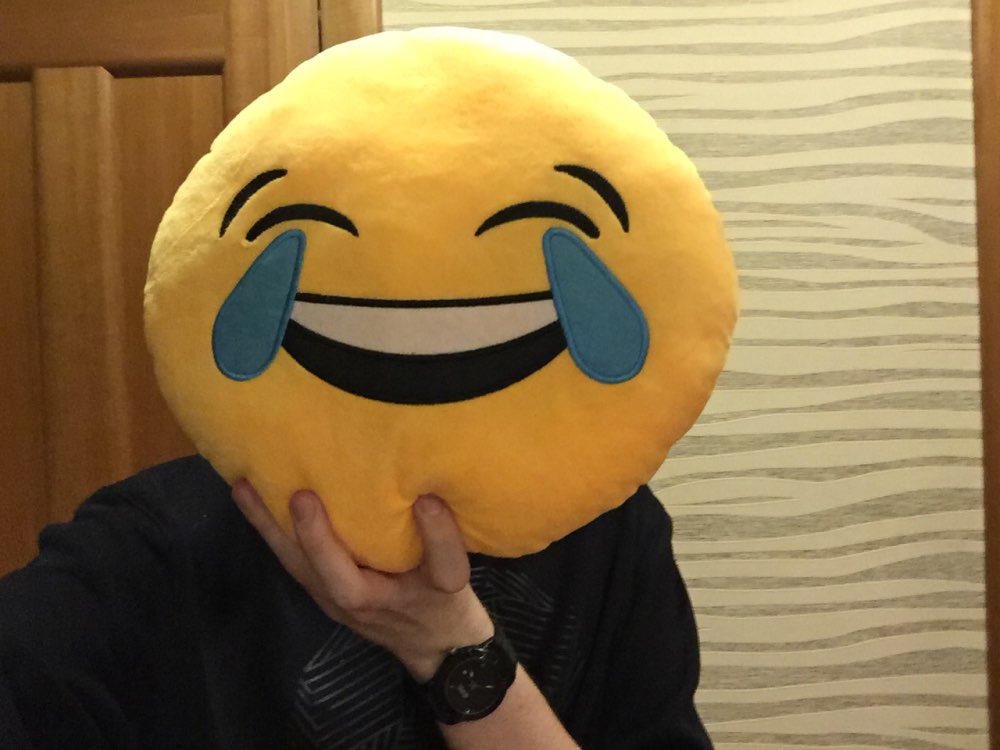 BeddingOutlet Cute Emoji Cushion Home Smiley Face Pillow Stuffed Toy Soft Plush 32cmx32cm Best Sell